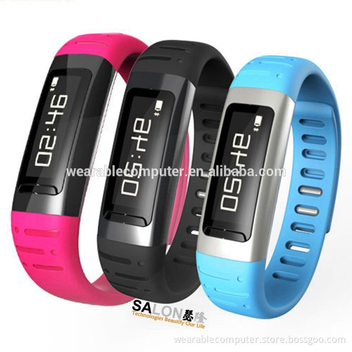 OLED Sleep Monitor Pedometer Smart Watch Bluetooth Vibrating Bracelet